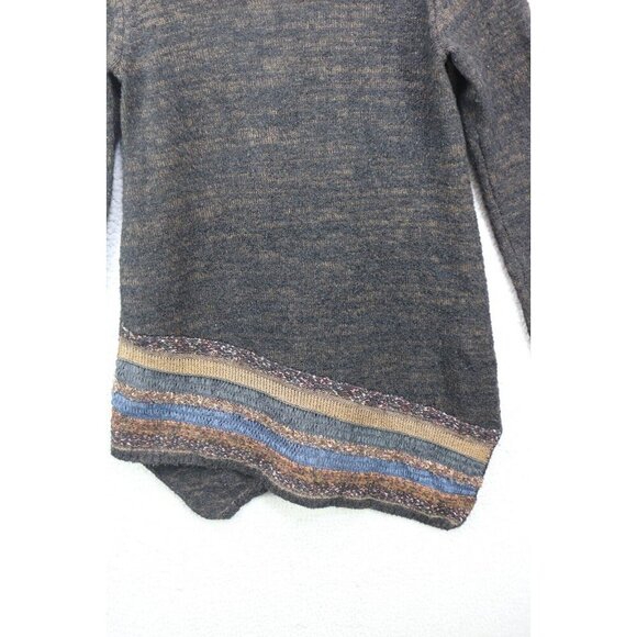 Soft Surroundings Long Asymmetrical Sweater-Size Small-Wool Blend-BOHO - Picture 2 of 10